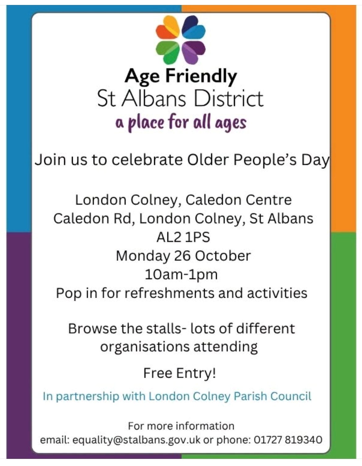 Meet the Trust at Older People’s Celebration Events in Oct 26