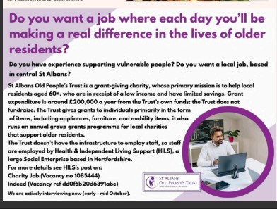 Recruiting for new Charity Manager Oct 26